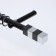 Tip on the cornice d = 19 mm "Magnum", the color is black/chrome