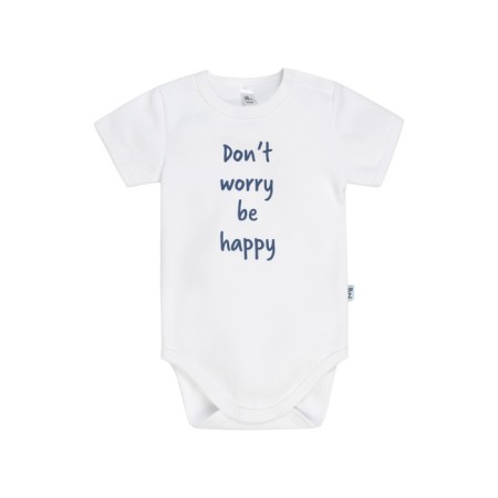 Body baby with a short sleeve "Goroshinka", height 62 cm, white color-1