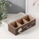 Casket wood 3 divisions "tree" 9.6x23.7x7 cm