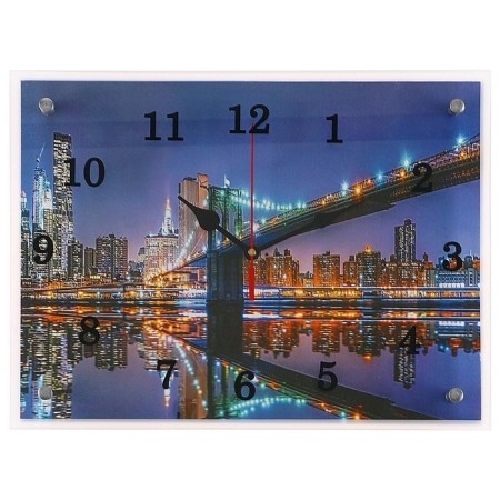 Carty clock, interior "Brooklyn bridge", silent, 30 x 40 cm