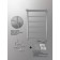 Electric towel Indigo Line, 800x400 mm, hidden installation, chrome