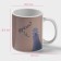 Mug - chameleon ceramic shares “eating”, 350 ml, white color