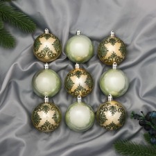Set of balls plastic D-5.5 cm, 9 pcs 