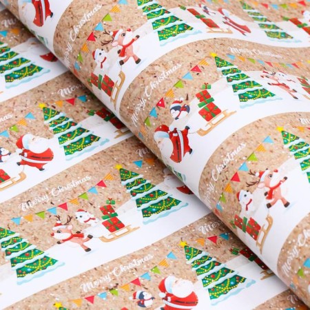 Glossy packaging paper "New Year's journey", 70 x 100 cm, 1 sheet-2