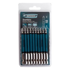 Set of GROSS, steel S2, PH2 x 90 mm, 10 pcs.