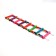 Toy for birds "ladder with beads" 8 steps, mix of flowers