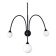 Sconces st. SL1187.401.03. Vive. 3x5 watts, G9, 4000k, 58x73.5 cm, black color