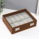 Casket wood for clock 10 departments "Brown" 7.5x21x26 cm