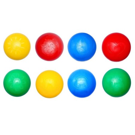 Balls for a dry pool with a pattern, ball diameter 7.5 cm, set 500 pieces, color colorful color-4