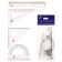 Damage set 4 objects (ruler 15 cm, square 30 °/ 60 °, 10 cm; square 45 °/ 45 °, 8 cm; transporter 180 °, 9 cm), transparent