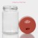Set for spices made of glass “Coral”, 2 items: Solonka, Listen 6.4 × 11 cm