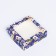 Folding box with the window "New Year's package blue" 15 x 15 x 4 cm