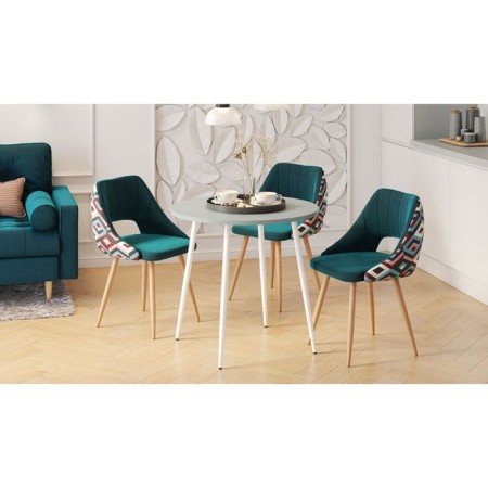 Dining table Polini Home London, color gray-white