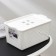 Storage basket with a lid "Loft", 5.3 l, white color
