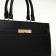 Women's bag with lightning, textura, average size, black color