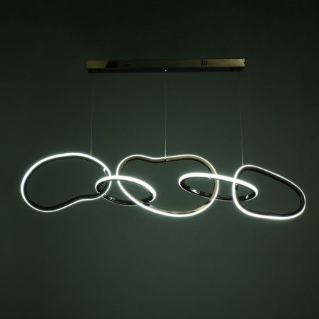 Lamp with PDD "Mila" LED 80W 3000-6000K chrome 124x27x35-135 cm-3