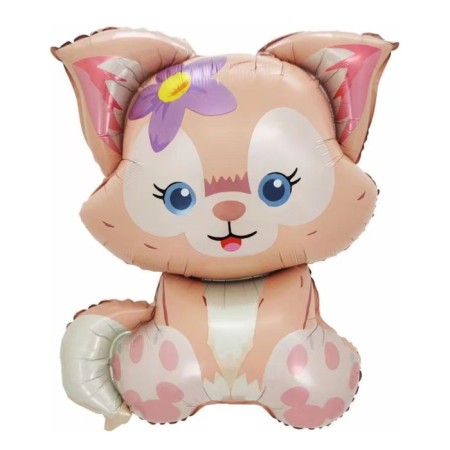 Foil ball 32 "" kitten with a flower ", figure, 1 pc.