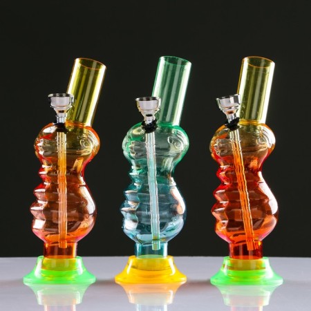 Bong, H-15 cm, "snake", acrylic, mix-2