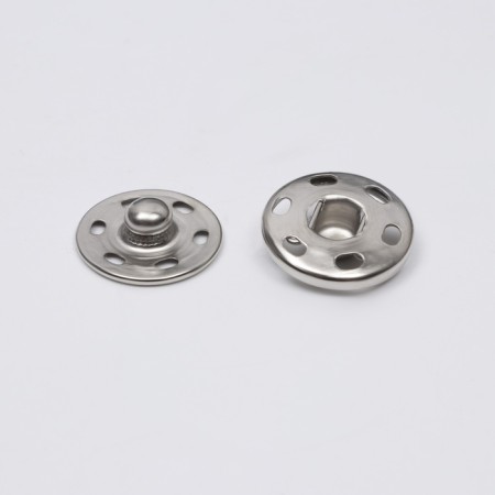 The buttons are sewing, d = 16 mm, 20 pcs, silver color-2