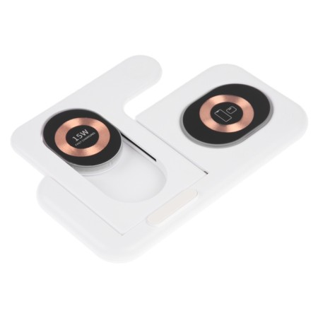 Wireless charger 3 in 1 Y36, 15 W, folding, backlight, USB, Type-C, white-9