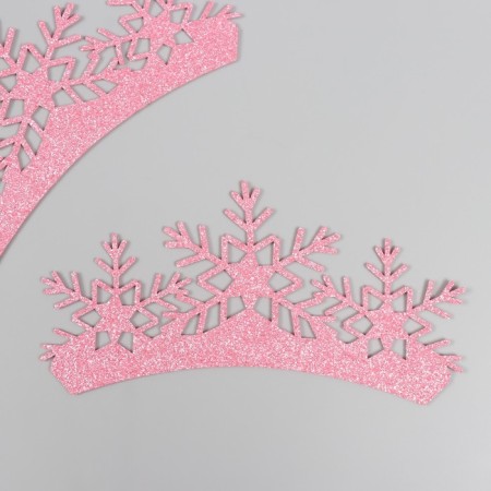Harvesting for creativity "Crown", pink color, 18 cm (set 2 pcs)