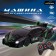 Racer anti -gravity machine, works on the battery, drives along the walls, the color is black