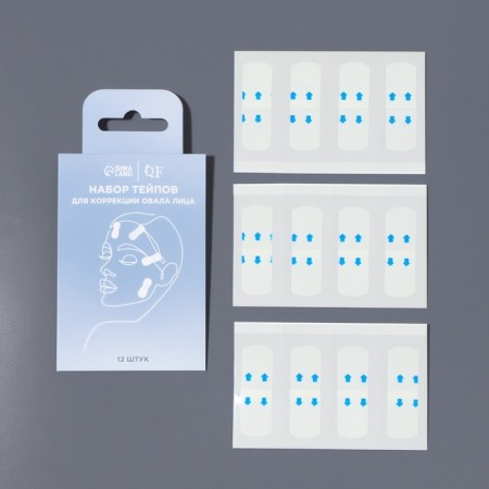 Tipes for makeup to correct the oval of the face, set - 12 pcs-2