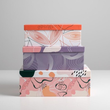 A set of boxes 3 in 1, gift packaging, “stylish”, 26 x 17 x 10–32.5 x 20 x 12.5 cm-1