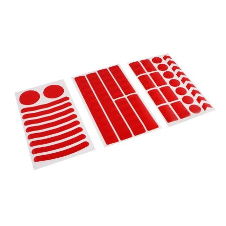 A car sticker, reflective, red, set 40 pcs-1