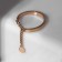 Ring "Chain" circle, color gold, dimensionless