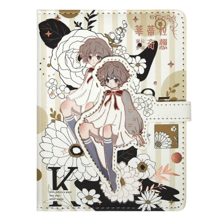 Gift notebook, A6, 100 sheets, a colored block, with a curly knife on a magnet, "anime", mix-1