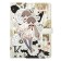 Gift notebook, A6, 100 sheets, a colored block, with a curly knife on a magnet, "anime", mix