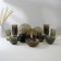 Elica table set, 44 items, glass, haze