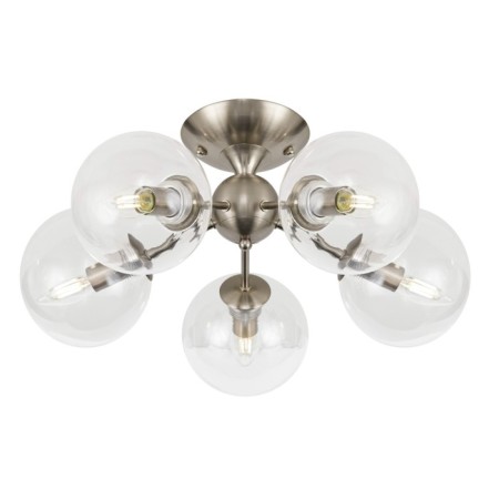 Ceiling Citilux "Tommy" CL102151, 52x52x24.5 cm, 5x40W, E14, gray color gray-1