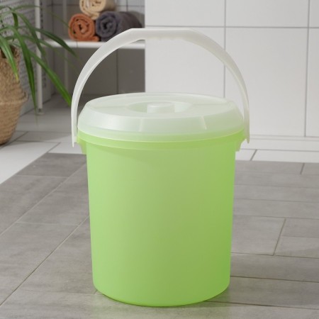 A bucket with a lid Darel plast, 20 l, color mix-3
