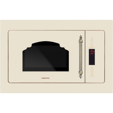 Microwave oven Hiberg VM 8505 Y, built -in, 900 watts, 25 l, beige color