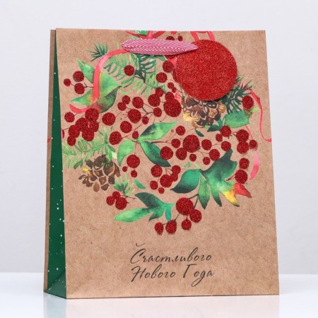 Gift package "New Year's mountain ash" 26 x 32 x 12 cm-2