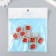 Decor for creativity plastic, rhinestones "octagonal medallion" nr 10 pcs Rubin 1.8x2.4 cm