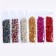 Glass chips for epoxy resin, set of 6 colors, weight 1 color - 5 g