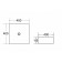 Bronze de Luxe 1061 sink, invoice, 400 x 400 mm, without opening for the mixer, green 746346