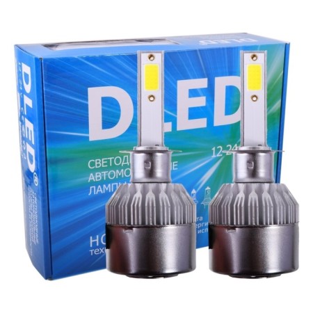 LED lamp DLED H1, C6 Original, 12V, 6500K, in a set 2 pcs