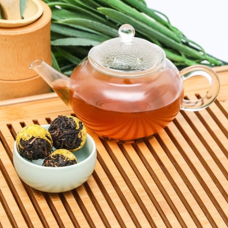 Chinese bound green tea, 50 g, yellow chrysanthemum-6