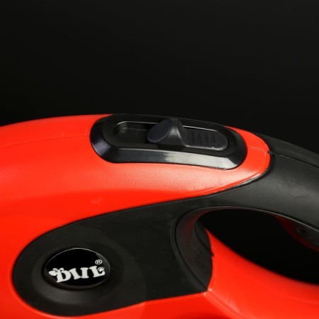 Diil roulette, 5 m, up to 40 kg, tape, rubberized pen, red with black-2