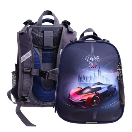 School backpack 38 x 30 x 16 cm, ergonomic back, Stavia Never Stop