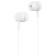 Hoco M14 headphones, wired, vacuum, microphone, jack 3.5, 1.2 m, white