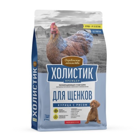 Dry food Holistic Prime Minister "District Goods", for puppies, chicken with rice, 7 kg-1