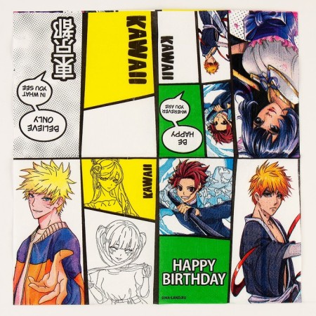 Paper napkins 25*25cm comics (set 20 pcs)-3