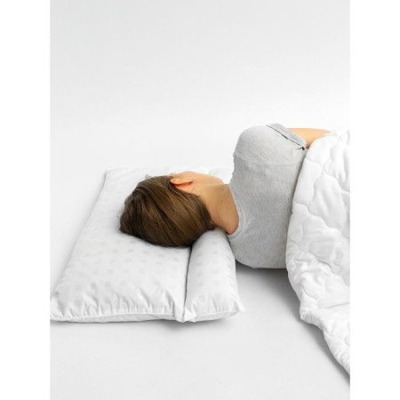 Buckwheat transformer pillow, size 50x70 cm, white color-2