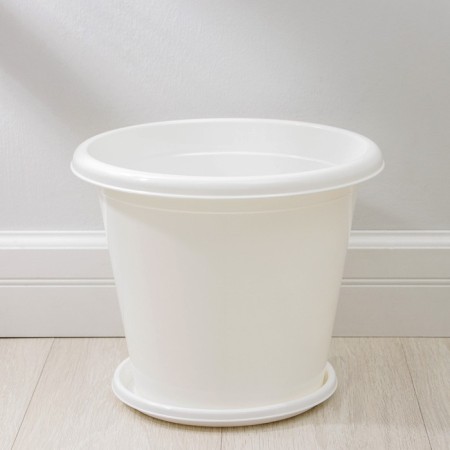 Pot with the Podon "Economy", 10 l, white color-1