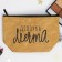 Kraft cosmetic bag "Girl-Dream", size 11x17 cm